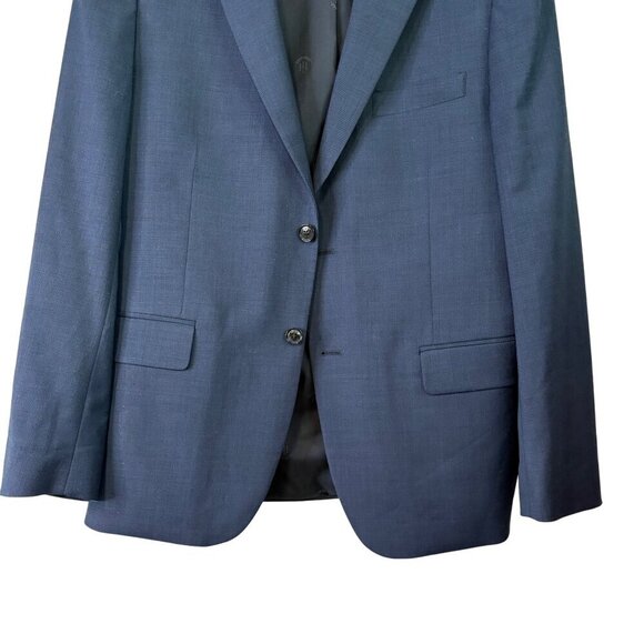 Tommy Hilfiger Men's 52% Wool Navy Blue Two Button Blazer Jacket Size 42R - Picture 5 of 15